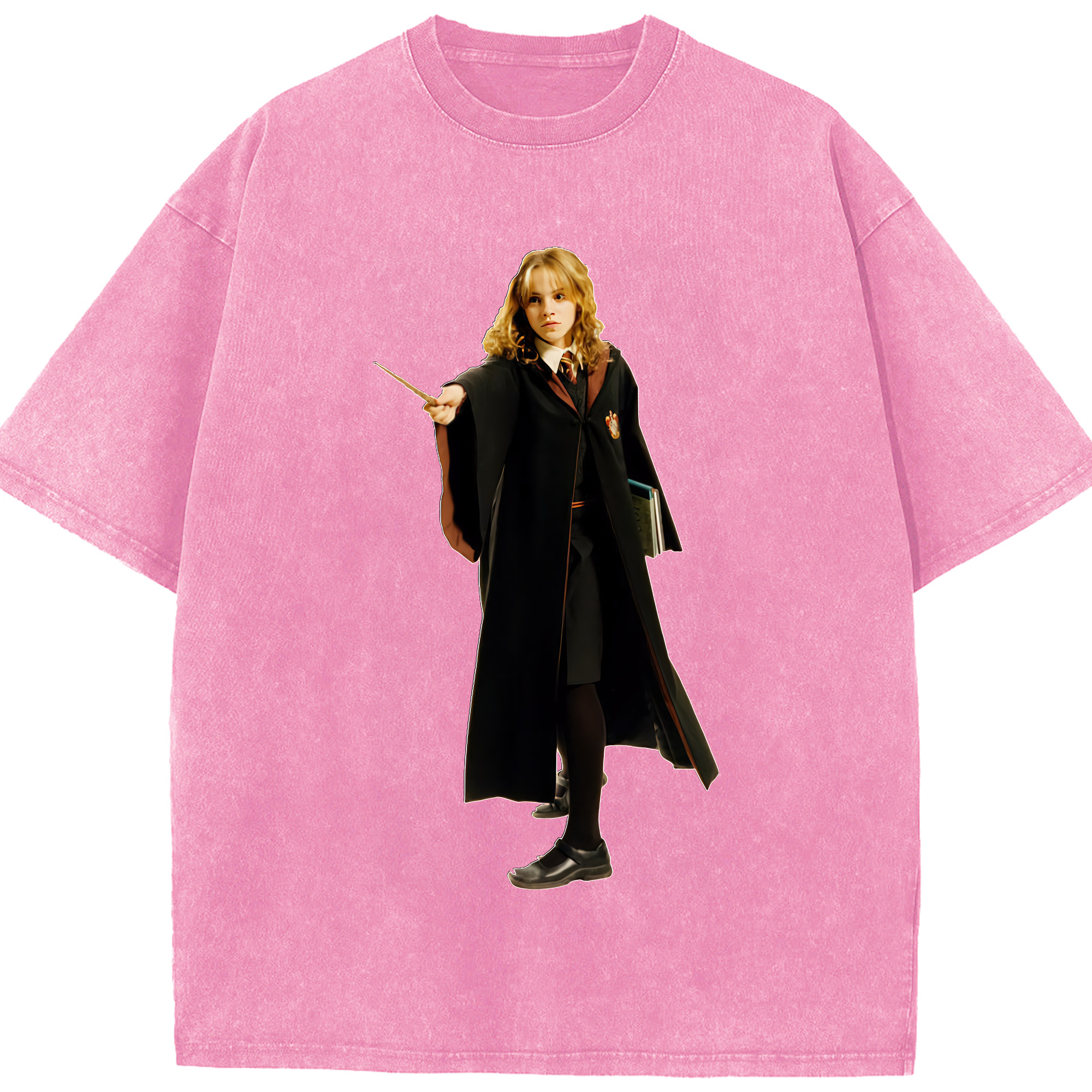 （画像用） Harry Potter ハリー・ポッターシリーズ 綿100% ヴィンテージ風 半袖Tシャツ（フロントプリント）